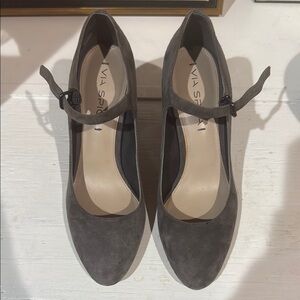 Via Spiga Gray Heeled Shoes Elegant Design